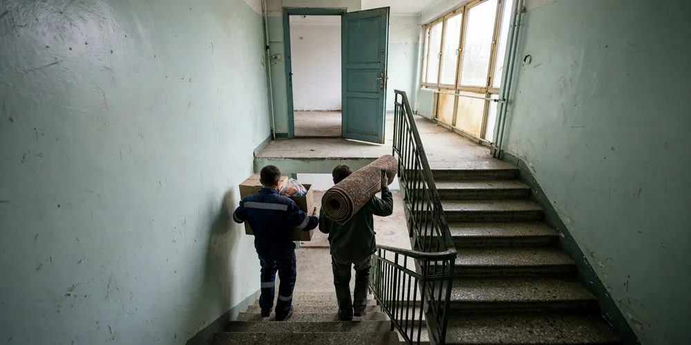 Opróżniony lokal użytkowy gotowy do zdania właścicielowi