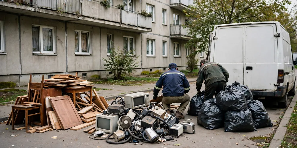 Dokumentowanie stanu lokalu zdjęciami przed rozpoczęciem opróżniania