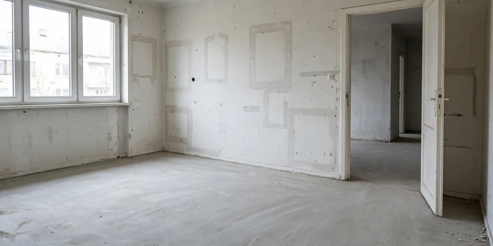 Pusty i uprzątnięty lokal komunalny gotowy do przekazania