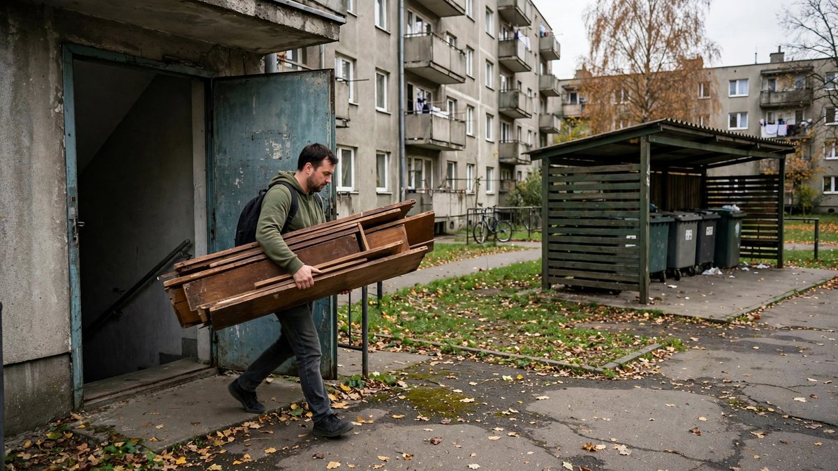 Szafa wystawiona przy śmietniku — zasady wystawki i konsekwencje — zdjęcie 1