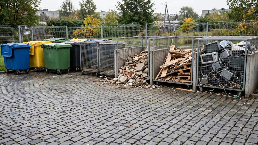 PSZOK - punkt selektywnego zbierania odpadów komunalnych, limity i zasady