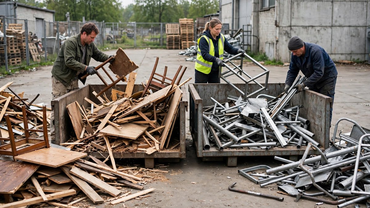 Recykling mebli — odzysk płyty wiórowej, drewna, metalu i tworzyw — zdjęcie 3