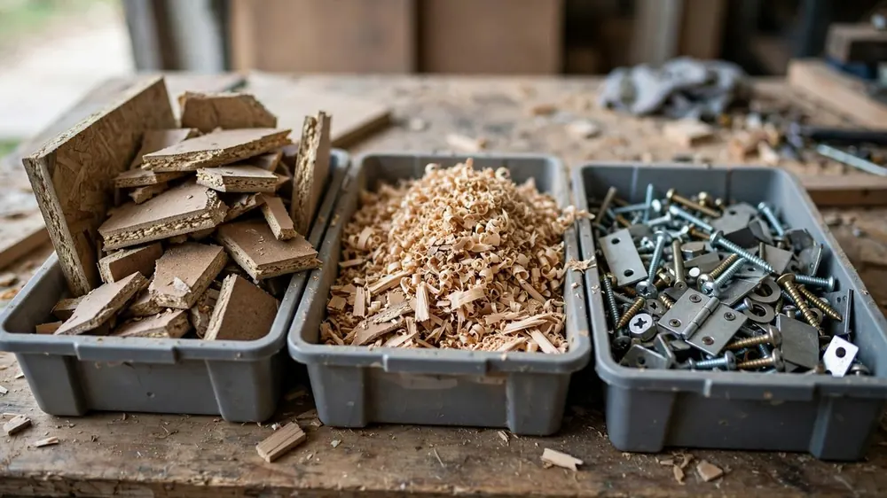 Recykling mebli - odzysk płyty wiórowej, drewna, metalu i tworzyw
