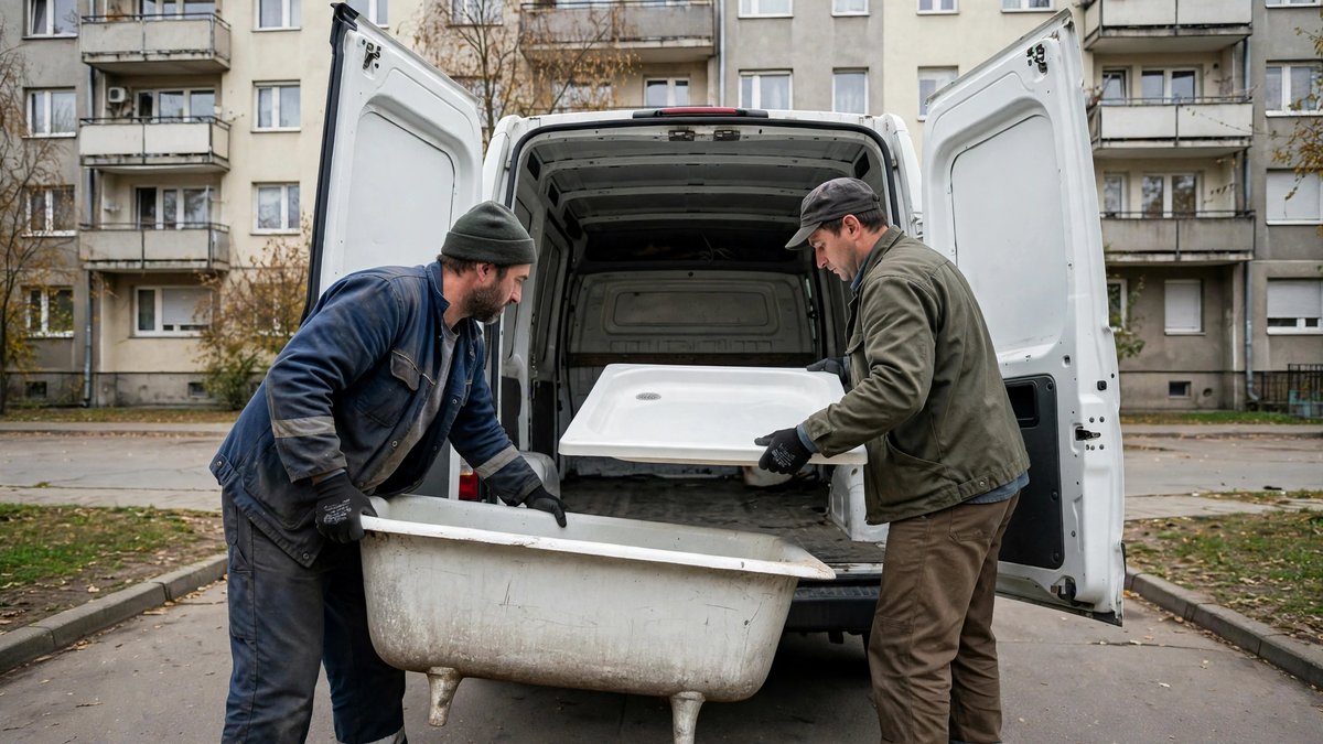 Wywóz wanny i kabiny prysznicowej po remoncie łazienki — zdjęcie 3